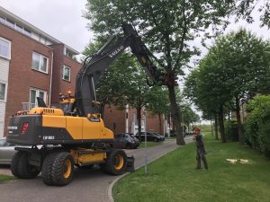 Wegrijden met boom op 5 juni 2018